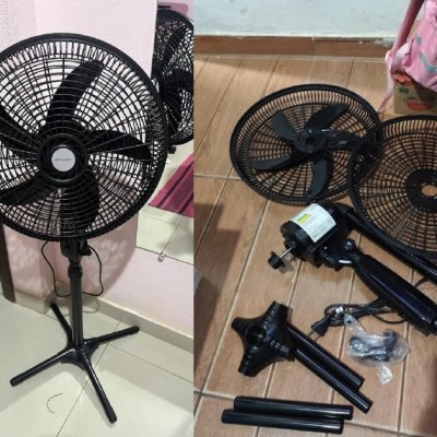 Ventilador de Coluna 5 Hélices e 43cm 110v - HEPTA WORLD