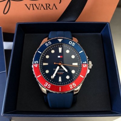 Relógio Tommy Hilfiger Borracha Azul