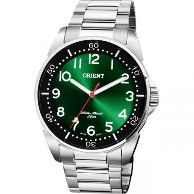 Relógio Orient Masculino Verde Analógico Aço Inoxidável Iluminator