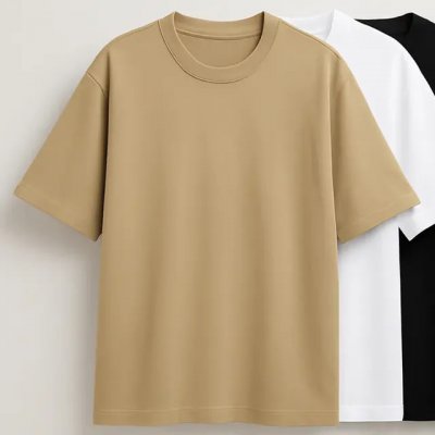 Kit 3 Oversized Masculina Stretwear Básica Lisa Premium