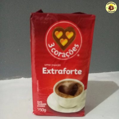 3 Corações Café Torrado E Moído Extra Forte À Vácuo 250G