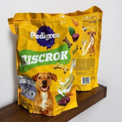 🐶 Biscoito Pedigree Biscrok Para Cães Adultos Multi 1Kg