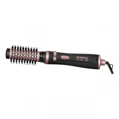 Escova Rotativa Mondial Ceramica Tourmaline Ion 3x1 Erb-01 Rosa 127/220v — review
