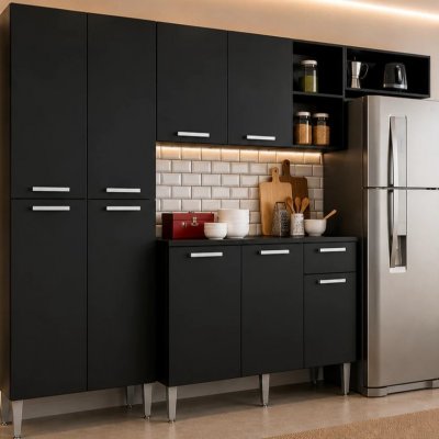 Cozinha Compacta Pequim Multimóveis V2933