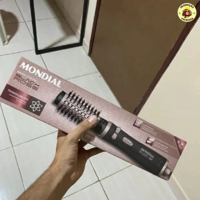 Escova Rotativa Mondial Ceramica Tourmaline Ion 3x1