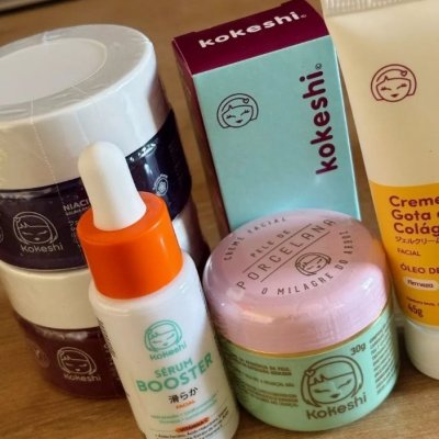 Kit Skincare Kokeshi Completo 6 Itens Facial