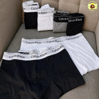 Kit Com 4 Cuecas Boxer Cotton Calvin Klein