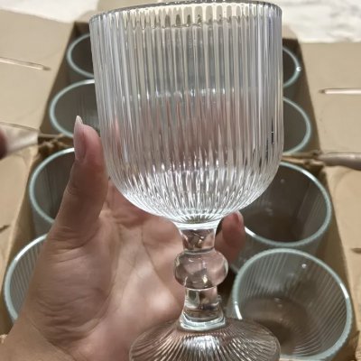 Jogo 6 Taças De Vidro 310ml Diamond