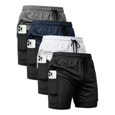 Kit 4 Shorts 2 Em 1 Duplo Dryfit Masculino Compressão Térmic — review objetiva