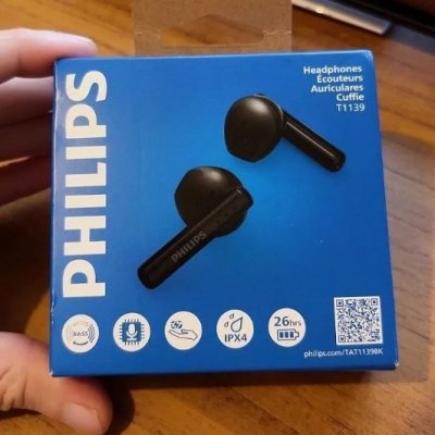 Fone De Ouvido Philips TWS Tat1139 Bluetooth Preto