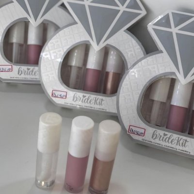 Kit Bride Franciny Gloss Iluminador E Blush