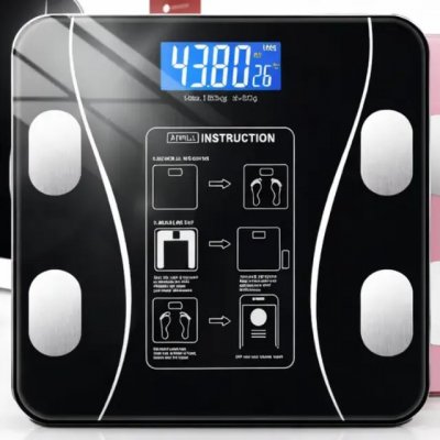 Eps-6905 BaIança Epsilon Inteligente Bluetooth Com App, Lcd, Vidro Temperado, 180kg