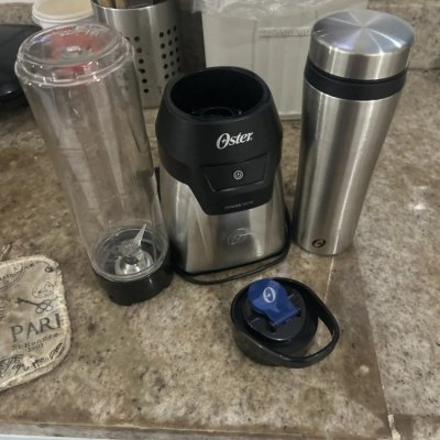 Blender Power Inox Oster Prateado 2 Jarras