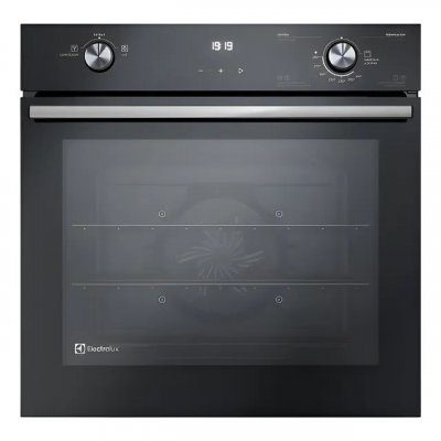 Forno de convecção a gás Electrolux Effic 80L — embutido e preto