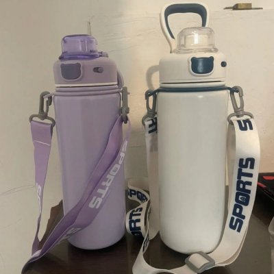 Garrafa Isotérmica Inox Antivasamento Preta