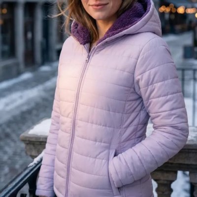 Jaqueta Puffer Feminina C/ Capuz
