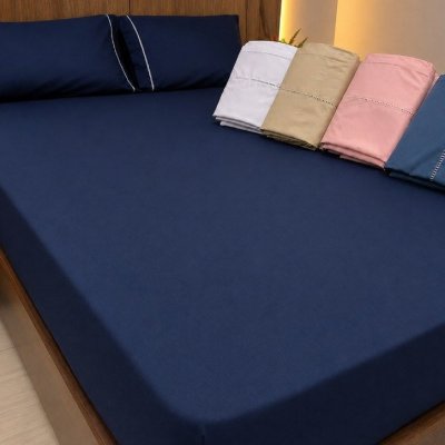 Jogo De Lençol 400 Fios Cama Queen 3 Pçs