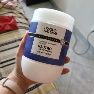 Creme de Massagem Neutro D'Agua Natural
