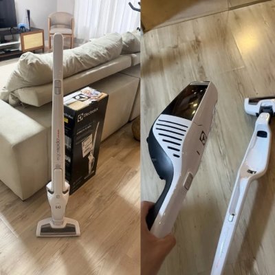 Aspirador de Pó Vertical Sem Fio Electrolux 2 em 1 Cyclone