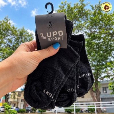 Kit 6 Pares Meias Soquete Invisível Lupo