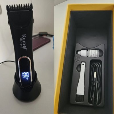 Máquina Kemei KM-1845 Cerâmica Sem Fio