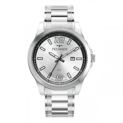 Relógio Technos Masculino Racer Básico Prata - 2115twv/1k