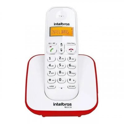 Telefone Sem Fio Digital TS 3110 Vermelho Intelbras — review do modelo TS 3110
