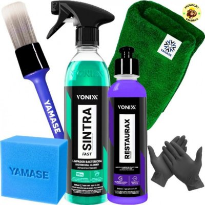 Kit Limpeza Interna de Painel E Revitalização de plasticos