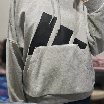 Moletom Feminino Big Logo adidas M Cinza
