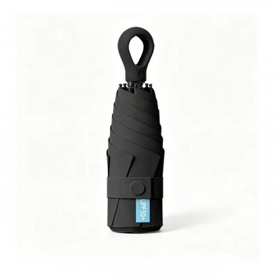 Mini Guarda-chuva Fps50+ Proteção Uv Portátil Feminino Viage Preto