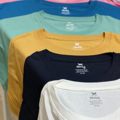 Kit 5 Camisetas Masculinas Multicoloridas G