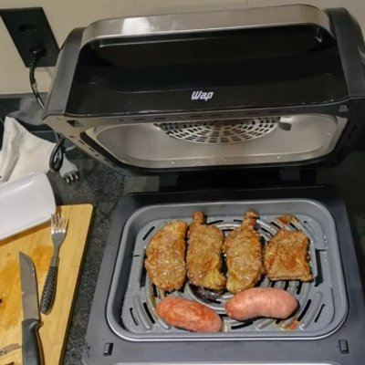 Fritadeira Elétrica Air Fryer 8 Em 1 Wap Barbecue 220V