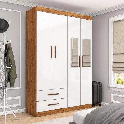 Guarda-Roupa Siena 4 Portas 2 Gavetas