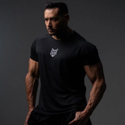 Kit Bermuda e Camiseta Lobo Dry Fitness Alpha Co