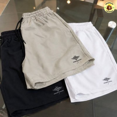 Kit 3 Shorts Bermuda Masculina Básico Mauricinho Tactel