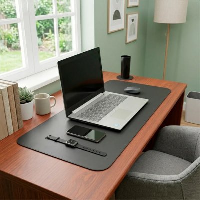 Desk Pad Mouse Pad Feroz Wf Couro Sintético