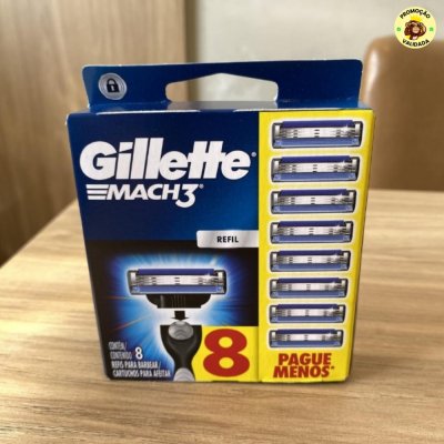 Gillette Mach3 Carga para Aparelho de Barbear com 3 Lâminas