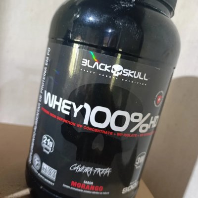 Black Skull Whey 100% HD Baunilha 900g