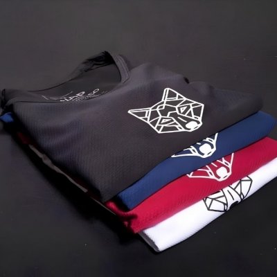 Kit 3 Camisetas Dry Lobo Alpha Geométrico