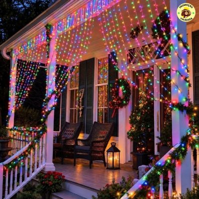 Pisca Cortina 300 Leds 3x3m 8 Modos Iluminacao