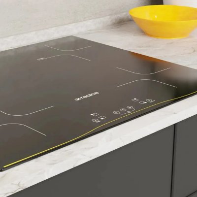 Cooktop Indução 4Bocas Turbo Touch Preto