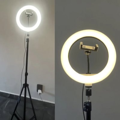 Ringlinght Led Lumi Estudio Profissional Com Tripe 210m