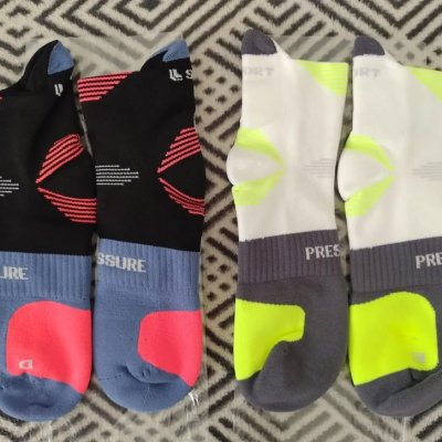 Meias Corrida Lupo Dry Fit Cano Médio Anti Bolha, 2 Un.