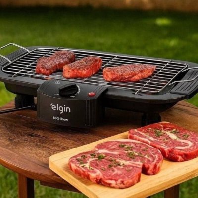 Churrasqueira Elétrica De Mesa Bbq Show Elgin 110V
