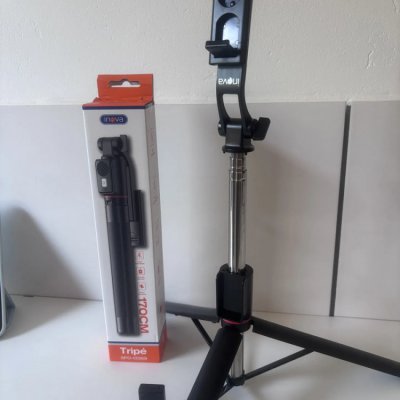 Tripé Celular 1.7m Selfie Stick Preto