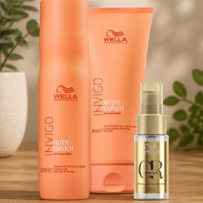 KIT PROFISSA Wella Nutri-enrich Sh 250ml+cond 200ml+oil Reflections 30ml
