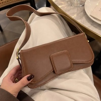 Bolsa Baguete De Ombro Compacta Casual