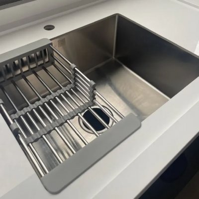 Cuba Gourmet Cozinha 60x45cm Aço Inox Escovado Com Escorredor Regulável