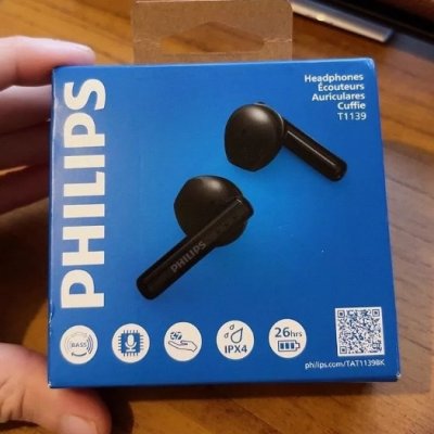 Fone de Ouvido Philips TWS Tat1139 Bluetooth Preto