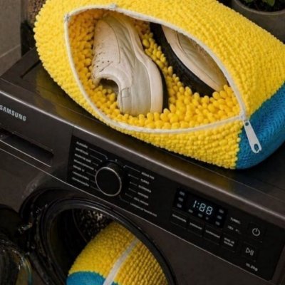 Kit com 2 Sacos Para Lavar Sapatos na Máquina